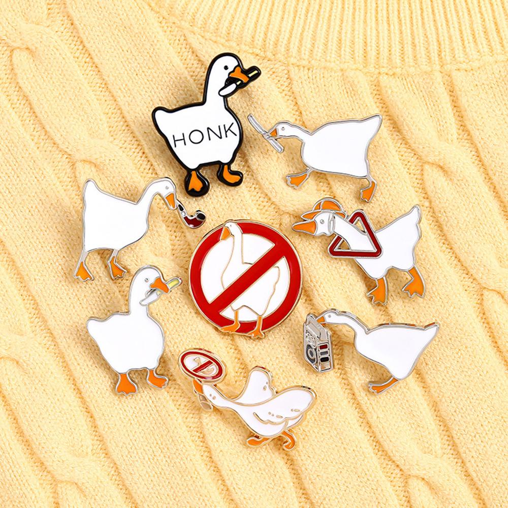 Needway Enamel Pin Lucu 1pc Hadiah Untuk Teman Anak Fashion Perhiasan Ransel Lencana Hewan Lucu Kerah Pin