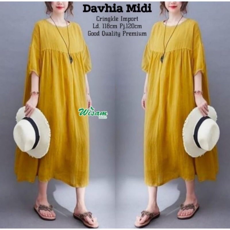 WD Dahvia Midi / Midi Jumbo / Tunik Terbaru
