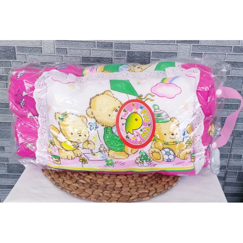 Bantal Guling Bayi Set 3in1 Piu || Perlengkapan Tidur Bayi