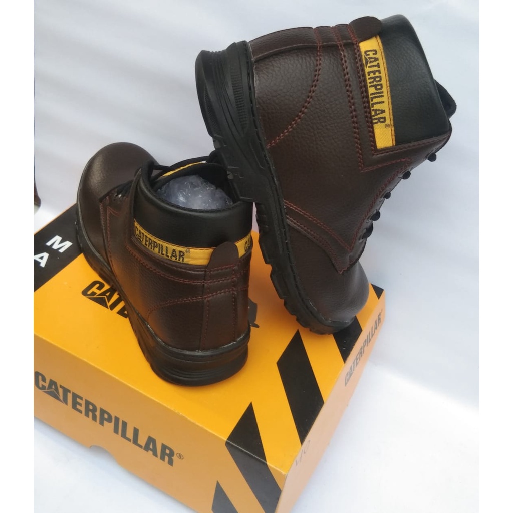 Sepatu Safety Boot Pria Sneaker Caterpillar Septi But Sepatu Bot Septi Sepatu Sevti Pria Proyek Kerja Out Door ujungbesi