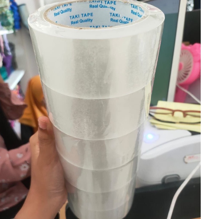 

[TM5/3169] [1 SLOP ISI 6] LAKBAN BENING TAKI TAPE KASUR BUSA UK 45 MM*90 YARD