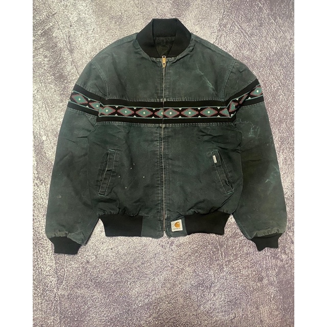 Vintage Carhartt 90’s Aztec Bomber Jacket