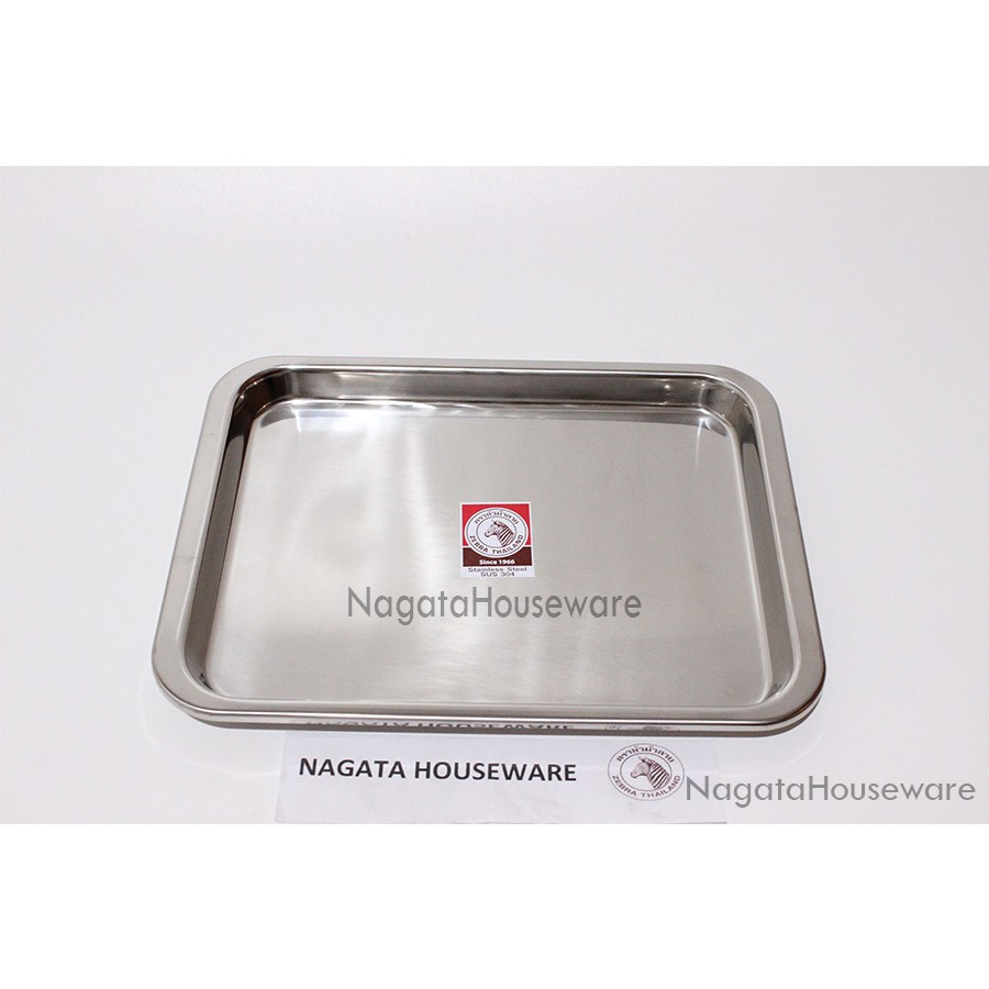 Nampan Stainless Steel / Nampan Zebra / Nampan Persegi Regtanguler Tray Zebra 130030