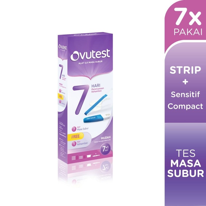 Ovutest Seven Days Plan  | Test Masa Subur BONUS SENSITIF COMPACT 1