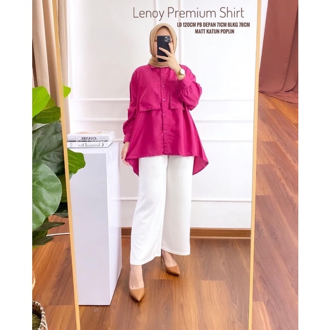 LENOY PREMIUM SHIRT POPLIN // BLOUSE OVERSIZE POLOS