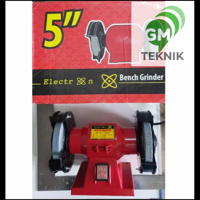 Mesin Gerinda duduk 5" murah alat pertukangan poles batu akik