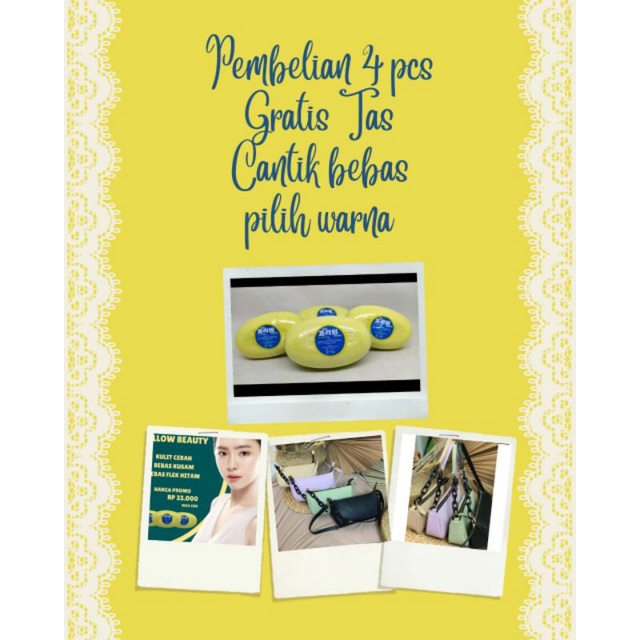 [BISA COD] Sabun Yellow Beauty//Sabun Pemutih Badan permanent