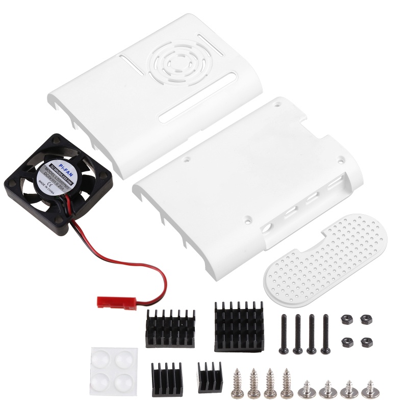 Btsg ABS Case Kotak Bening Shell Cover Dengan RPI CPU Cooling Fan Untuk Raspberry Pi