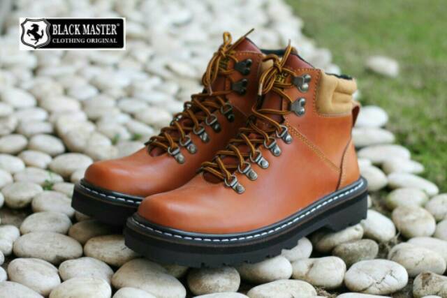 SEPATU BOOT KULIT ASLI BLACKMASTER SPIDER ORIGINAL