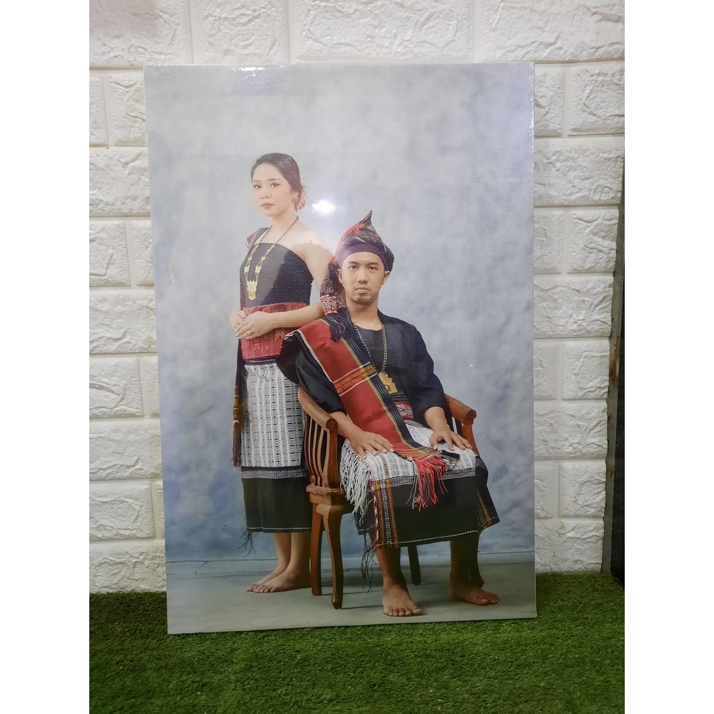 Cetak foto kanvas asli free spanram