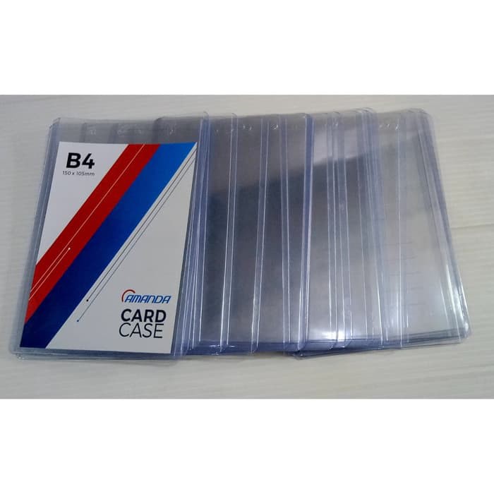 

a Amanda Card Case B4 / Plastik ID Tebal Uk. B4 (Pak Isi 20 Lembar) tempat nama
