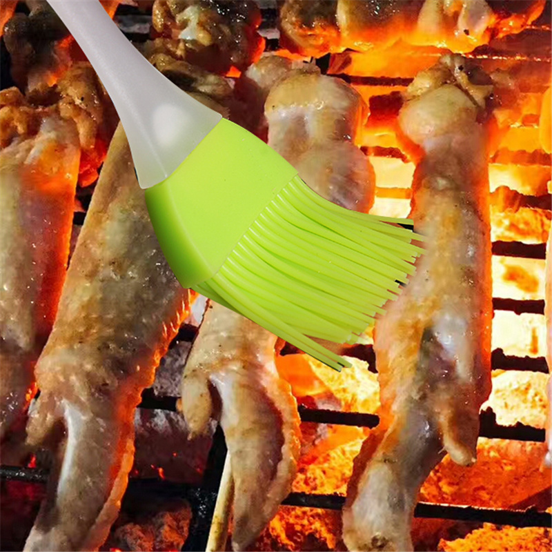 Silicone Grill Oil Brushes / Soft Barbecue Brush / High Temperature Baking BBQ Brush / Heat Resistant Food Grade Silicone Brush /Bakeware Bread Cook Brushes