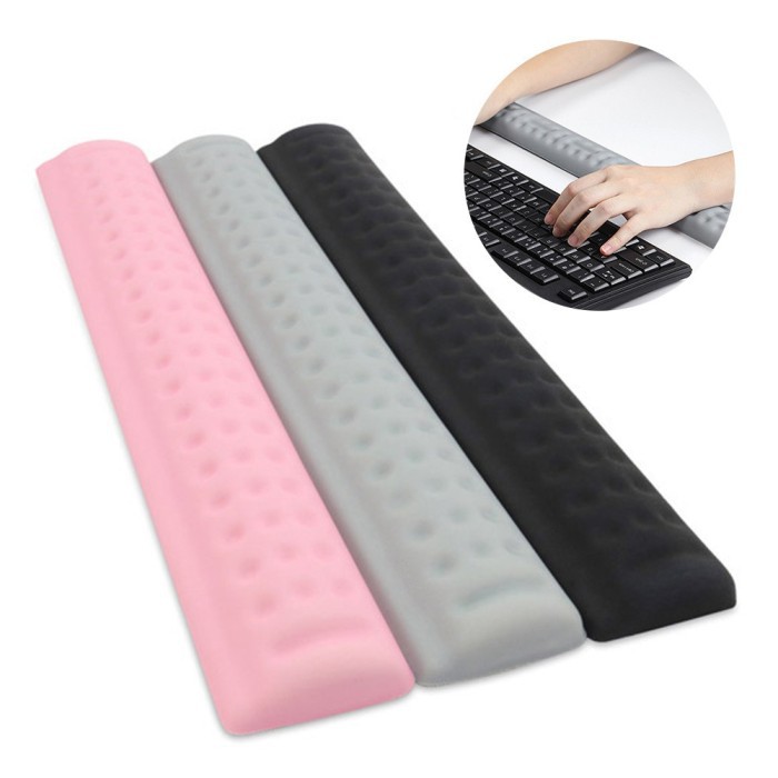 Triple W Wristpad Alas Bantalan Keyboard Gaming Komputer Memory Foam High Quality BUBM