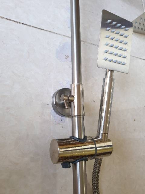 Shower tiang set coulomn stainless SUS304 panas dingin