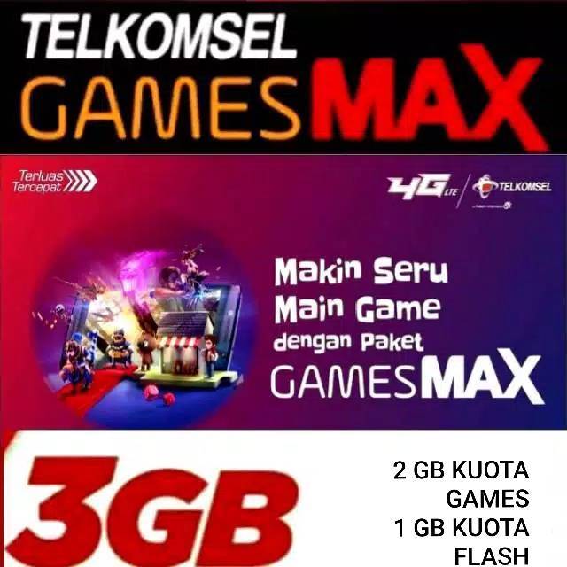 Paket Data Telkomsel Games Max Kuota Data Telkomsel Games Max Shopee Indonesia