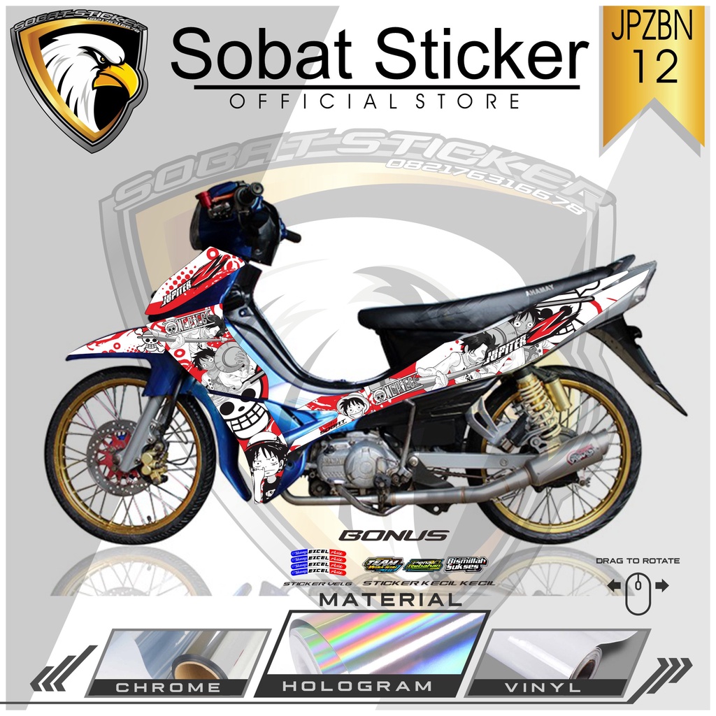 STRIPING JUPITER Z BURHAN - STRIPING HOLOGRAM YAMAHA JUPITER Z BURHAN 2006-2009 ONE PIECE