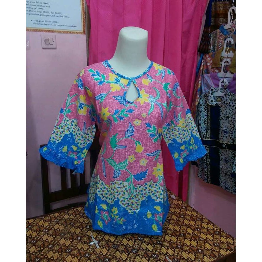 Blus batik printing pekalongan