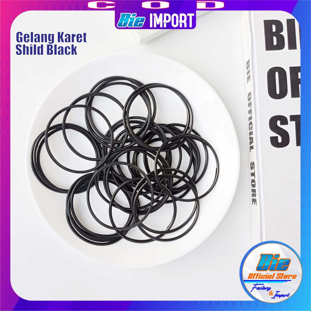 Gelang Karet Shild Black Series Impor Best Seller