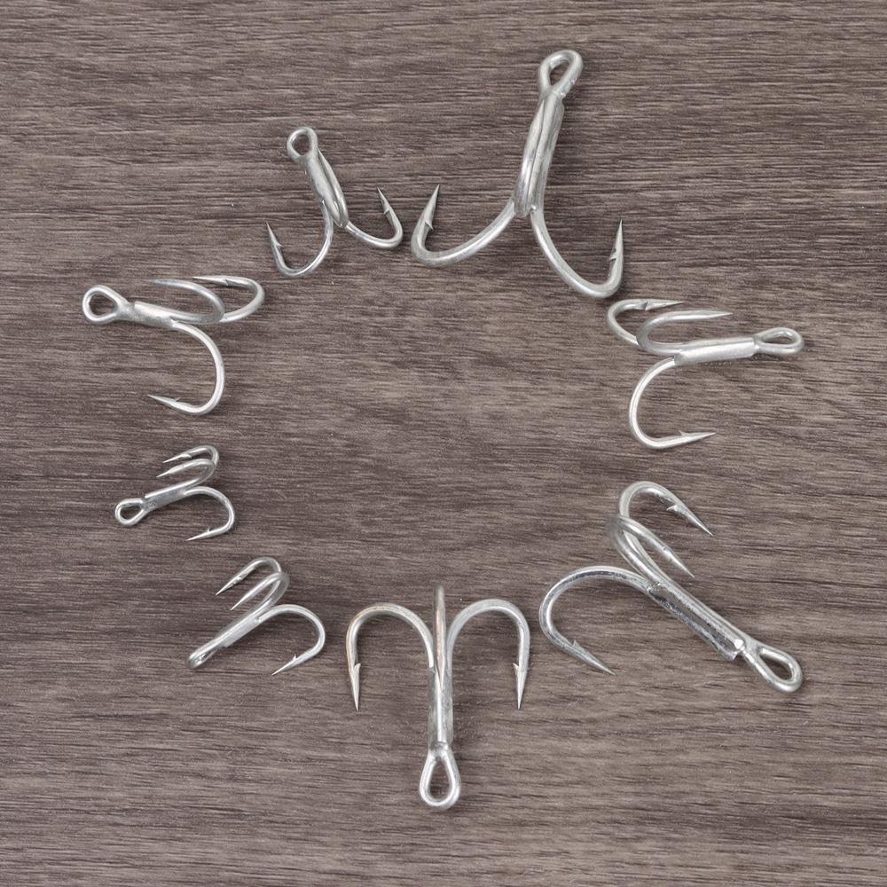 Nanas 5 Pcs/SET 4X Treble Hook Anti Karat Air Asin Lure Angling Perlengkapan Memancing Aksesoris Triple Anchor Hooks