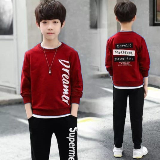 TC87 4WARNA/BUAT ANAK USIA 6-10TAHUN/BAJU ANAK BAHAN TEBAL ALFA/KAOS KEREN ANAK LENGAN PANJANG