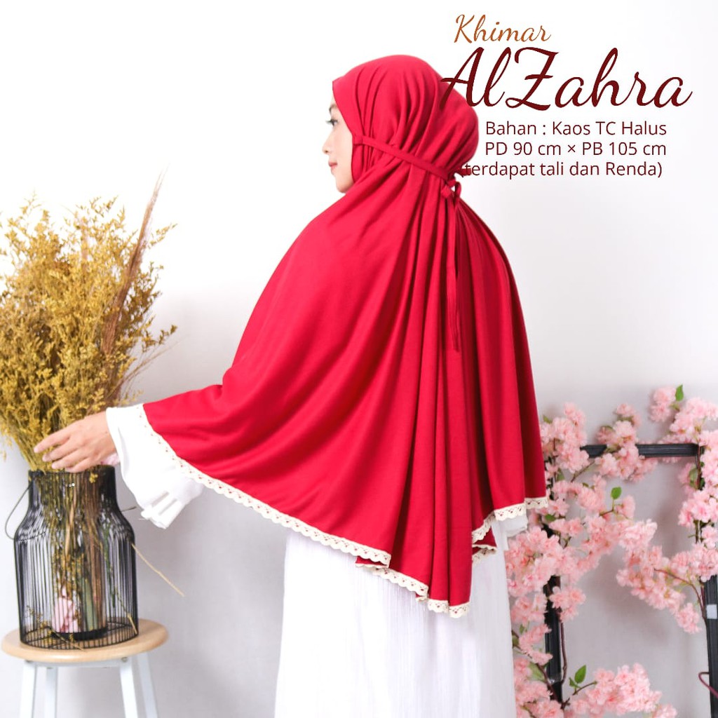 Terlaris !!! KHIMAR JUMBO DEWASA MUSLIMAH/BERGO MARYAM TALI_ KHIMAR ALZAHRA_ BAHAN KAOS TC PREMIUM