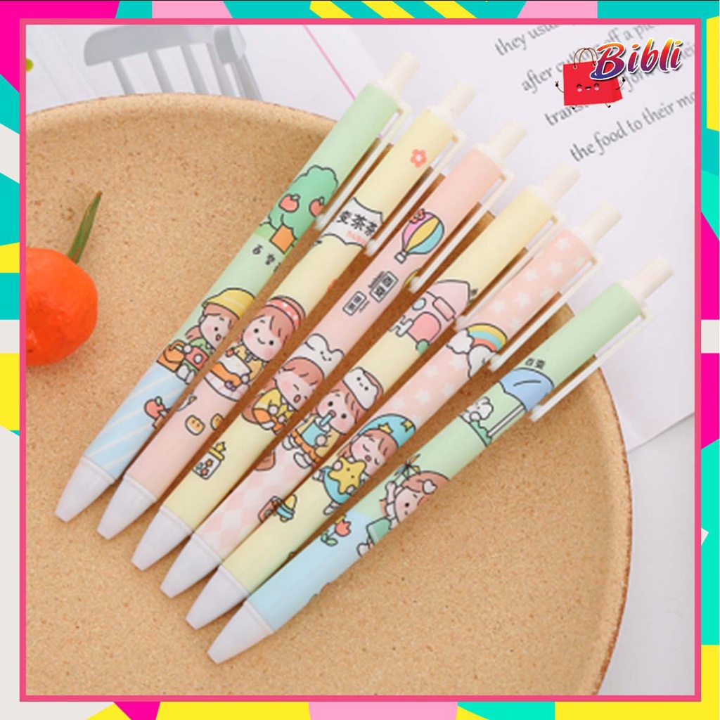 

Pulpen Gel Motif Cartoon Pulpen Pelajar Dan Kantor Pena Lucu Motif Girl Heart Variety 559