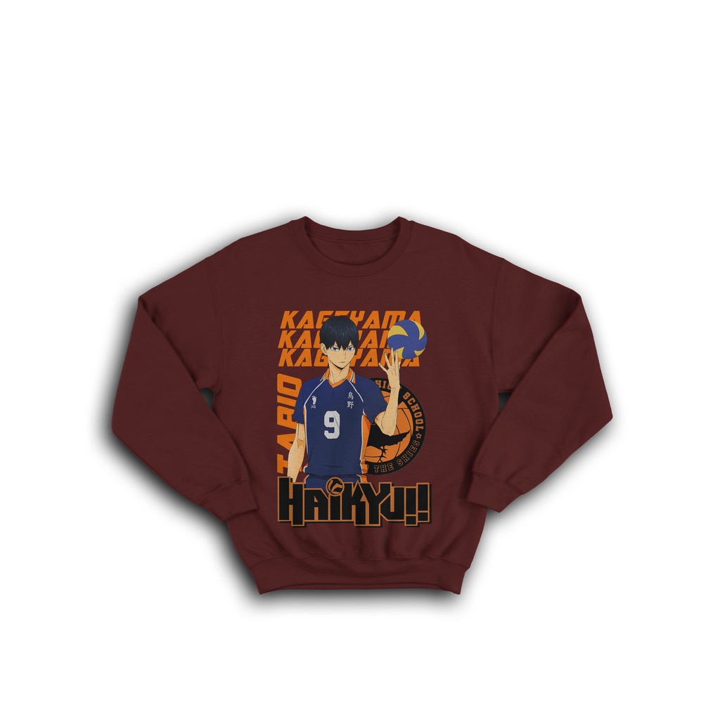 SWEATER CREWNECK TERBARU HAIKYU KAGEYAMA SHOYO HINATA SHOUYOU YUKITAKA IZUMI TABIO HINATA HYUUGA