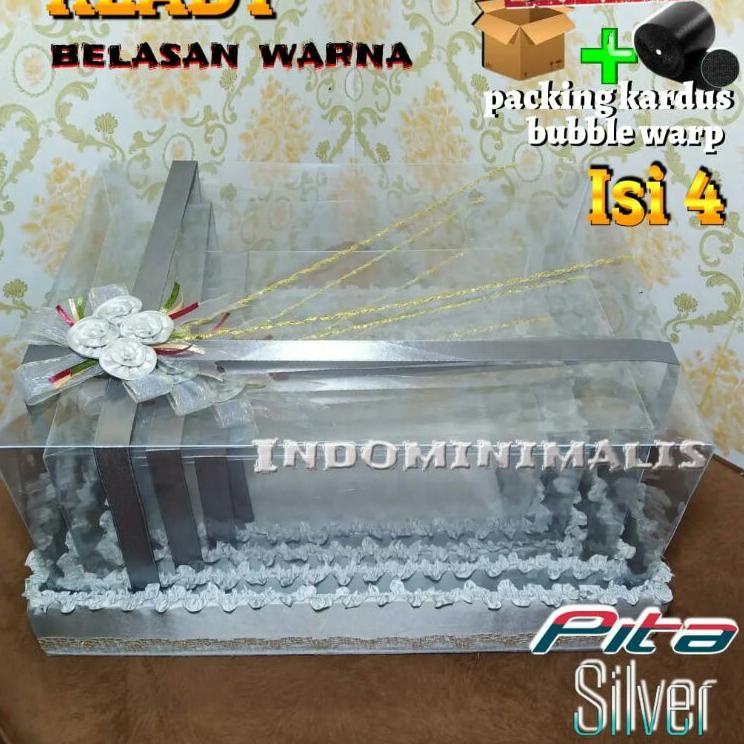

(PROMO LMK84) KOTAK SESERAHAN HANTARAN PERNIKAHAN PAKET BOX MIKA TEMPAT MAHAR PERHIASAN LAMARAN MURAH 1 SET ISI 4 ⁂
