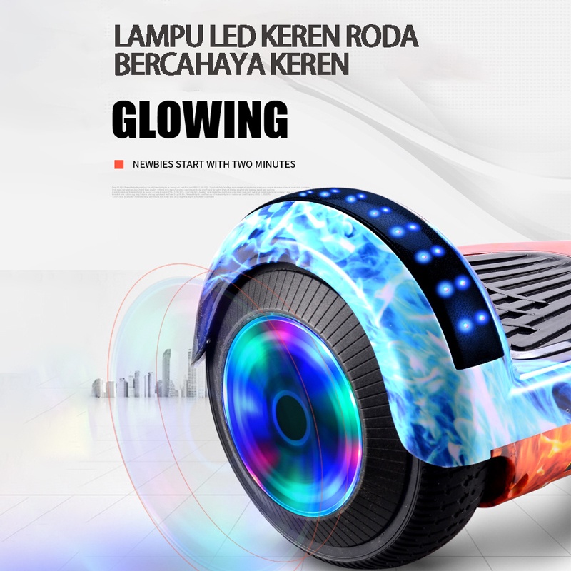 Hoverboard smart balance LED wheel 7 inch elektrik murah bluetooth musik speaker hoverboard