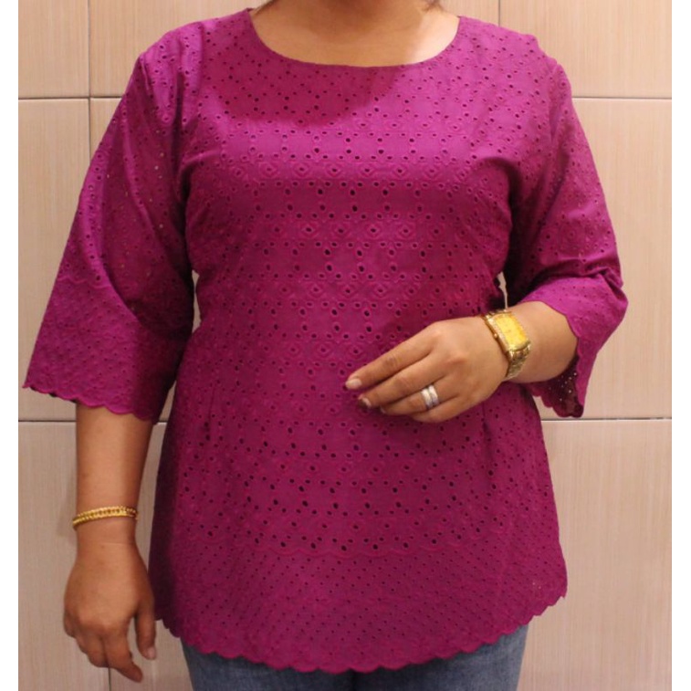 Blus Katun Bolong Super Jumbo