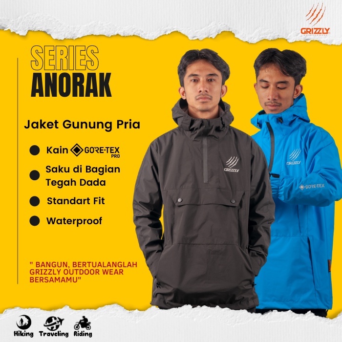 Jaket Gunung Pria Waterproof Jaket Pria Terbaru 2022 Keren Original SERIES ANORAK