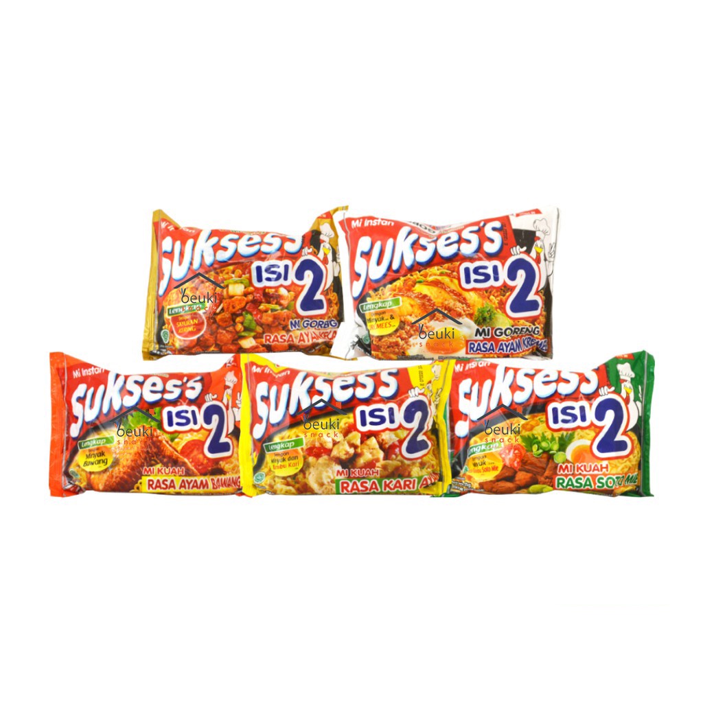 

Sukses Mie Isi 2 All Varian 133gr (Isi 5 Pcs)