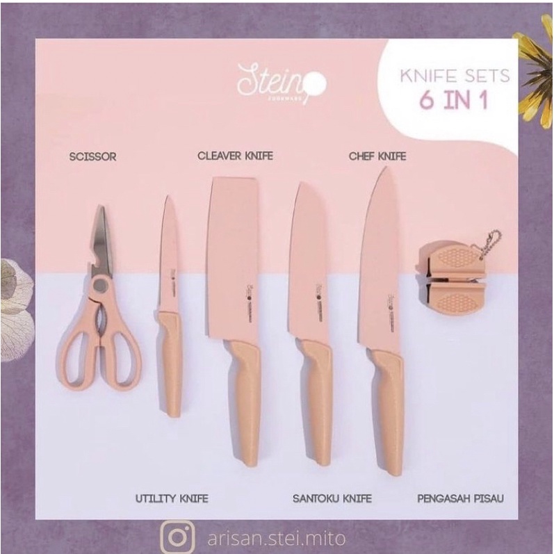 Termurah Free Packing knife set Steincookware