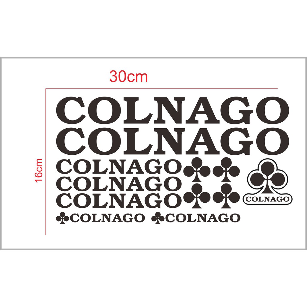 cutting sticker frame sepedah colnago