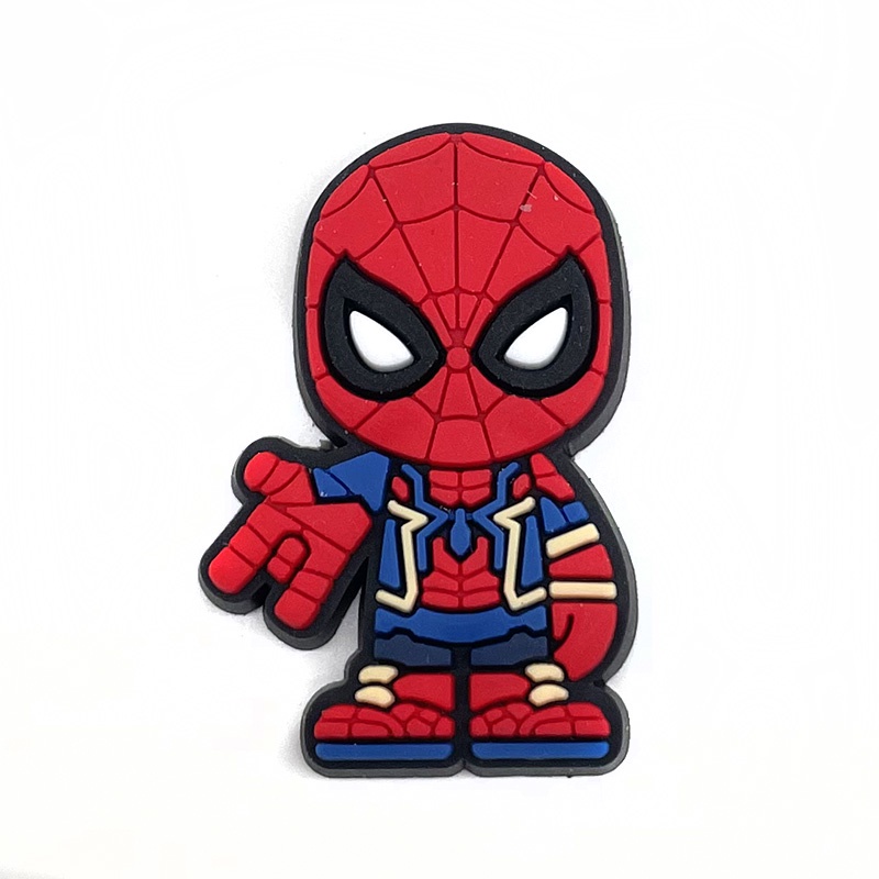 Crocs anak pria Marvel Jibbitz sendal crocs wanita charms Super hero pin Aksesoris DIY Bahan Untuk Dekorasi Sepatu Hadiah