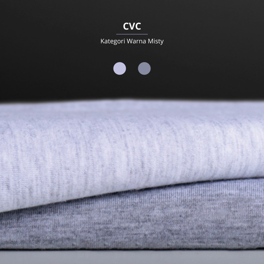 KAOS POLOS MISTY PRIA TANGAN PENDEK TWOTONE 30S &amp; TOPI CREAM PREMIUM