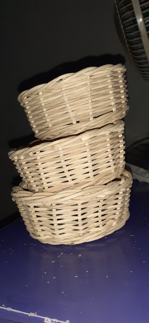 Keranjang Rotan Bulat Mini (props Foto)