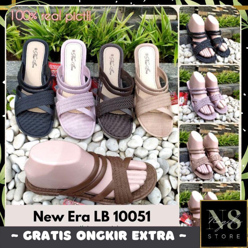 ✨NAGIHI✨ Sandal Selop Wanita New Era Lb 10051 100% Original By New Era