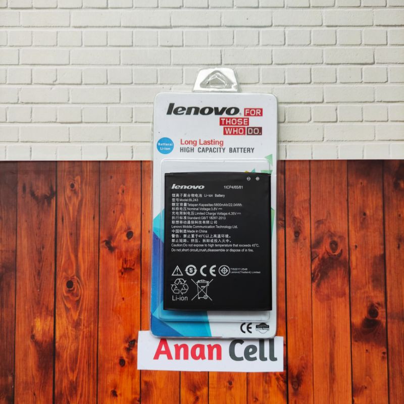 Batte Baterai Lenovo BL243 A7000 A7000+ K3 Note K50 T5 A7700 / Battery batre Lenovo A7000 A7700