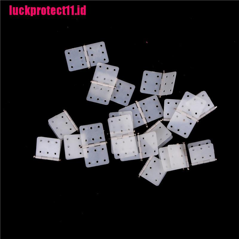 Lucktoy 20pcs Engsel Nilon 27x16mm Untuk Aksesoris Pesawat Terbang Rc Diy