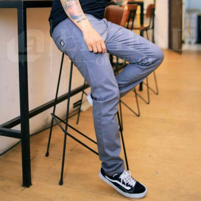 LEGEND OF DENIM™ Chinos Panjang Pria Original Long Short Pant Men's | Celana Chino Panjang Cowo