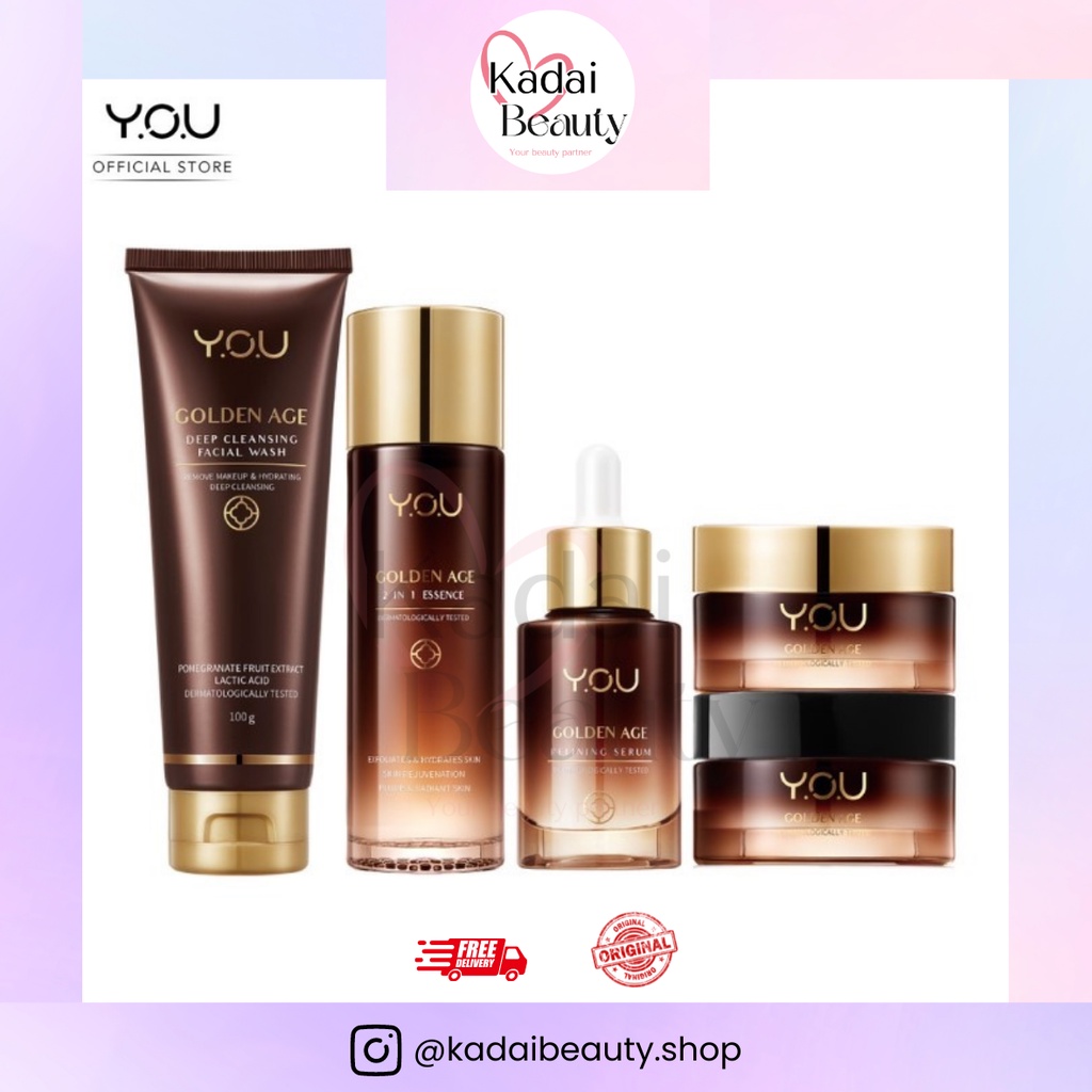 YOU Golden Age Complete Skincare Set Face Wash, Cream , Serum, Toner