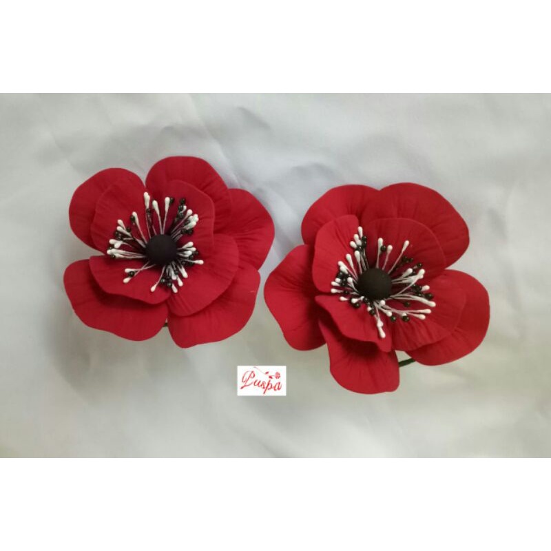 

(491/PLK3M) Gumpaste Flower Sugar Flower/Bunga Gumpaste Anemone