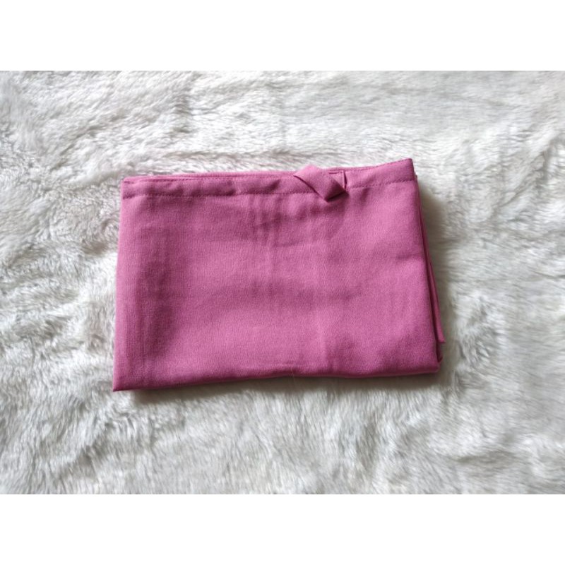 Bisa COD bergo maryam size L tepi jahit diamond ukuran besar-Pink