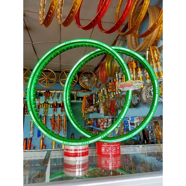 velg hijau slod ukuran 140 x 140 ring 17 harga sepasang