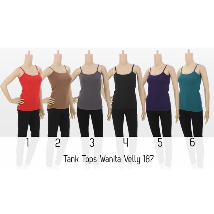 TANK TOP WANITA JUMBO SINGLET KAOS DALAM WANITA MURAH VELLY 4L