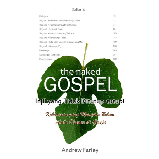 The Naked Gospel (Injil yang Tidak Ditutup-Tutupi), Andrew Farley - Buku Rohani Kristen