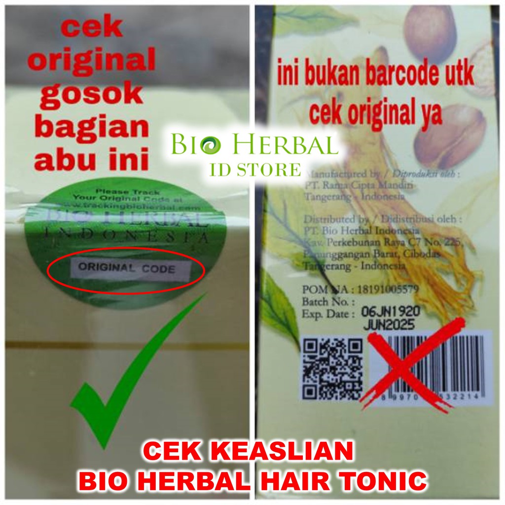 Vitamin Rambut Rontok Paket Ginseng Shampoo dan Hair Tonic B3B-7