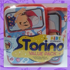 TEPAK MAKAN SET BOTOL MINUM / TORINO VALUE PACK / Lunch Box Set Torino Pack / Lazio Value Pack Biggy