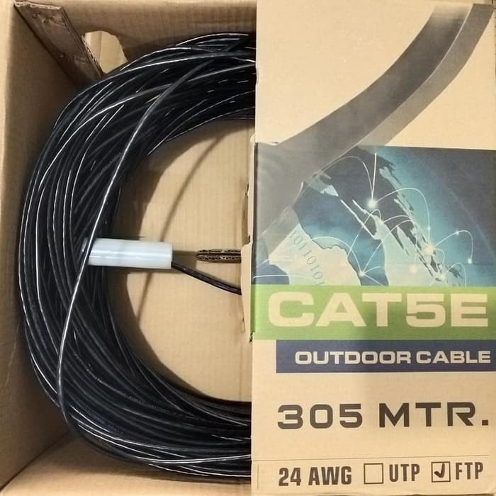 Kabel Lan FTP Cat5E Spectra Outdoor 305meter (Black)